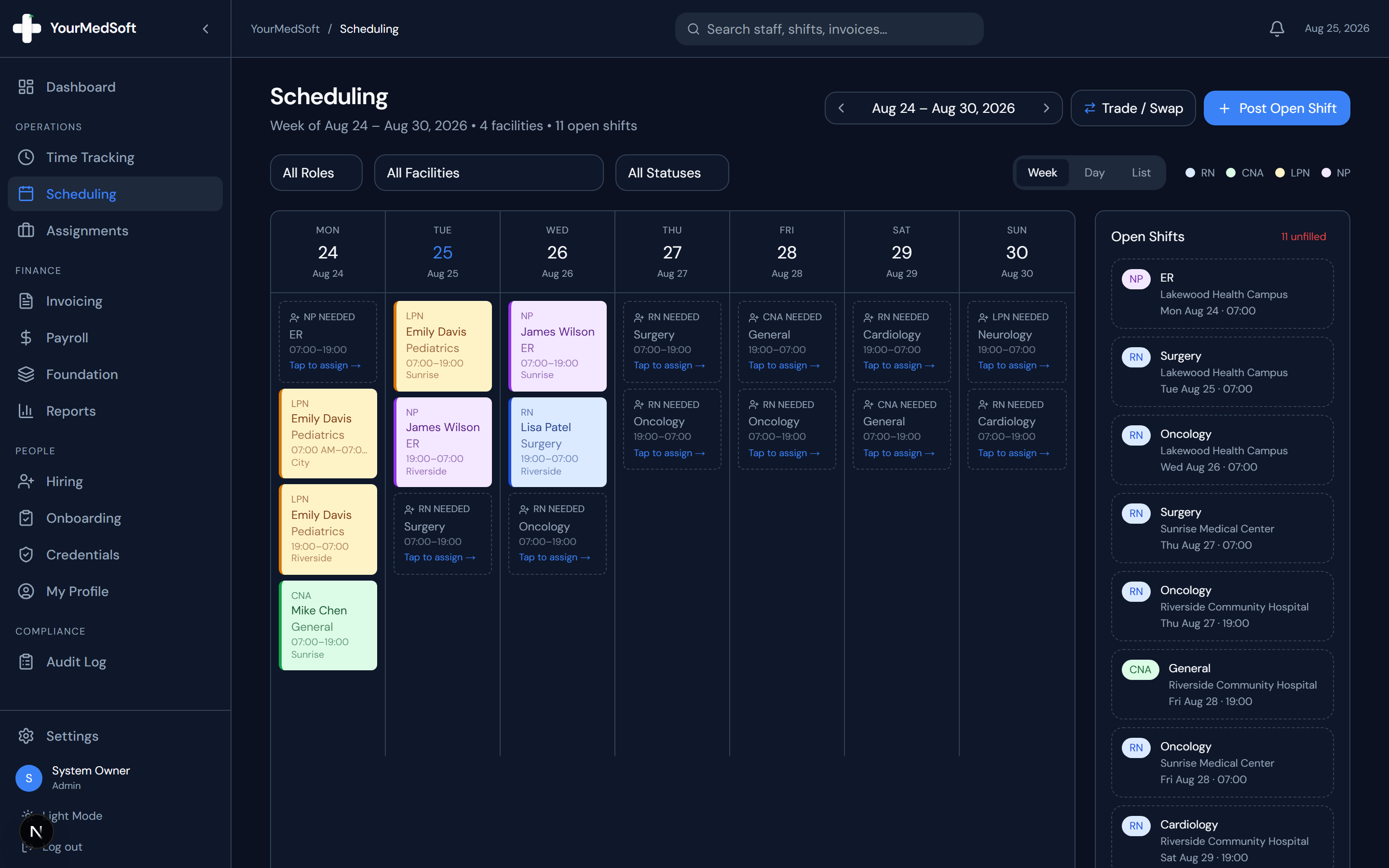 How do I handle compliance warnings and admin overrides?